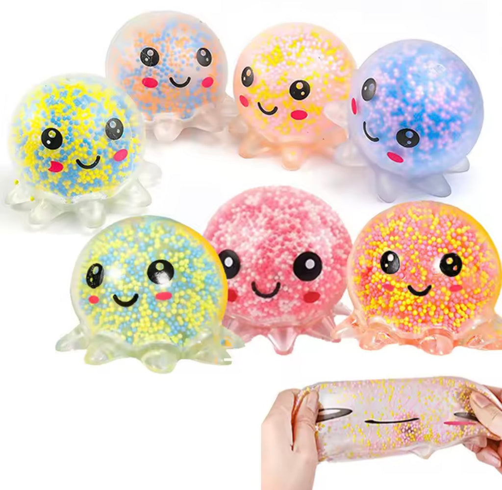 Bead Squishy Octopus (Random Colour)